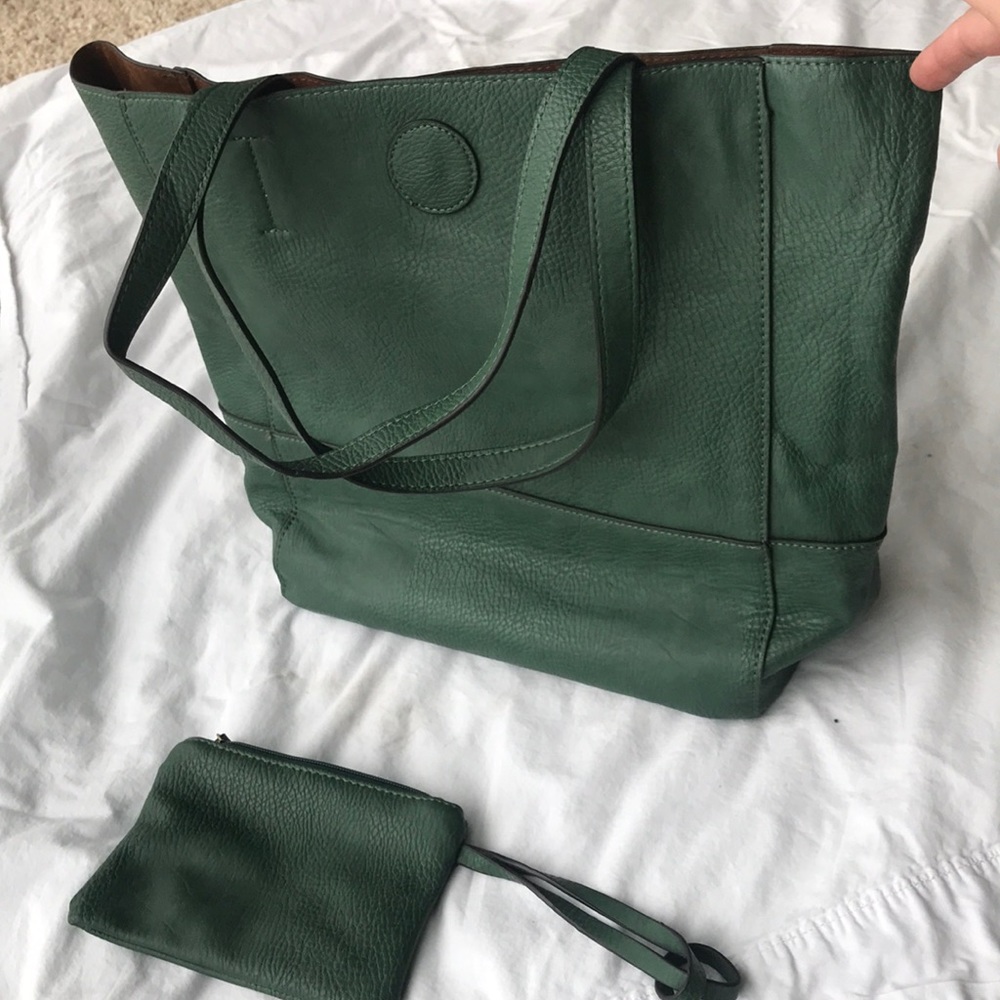 Joy Susan Leather handbag with matching wallet